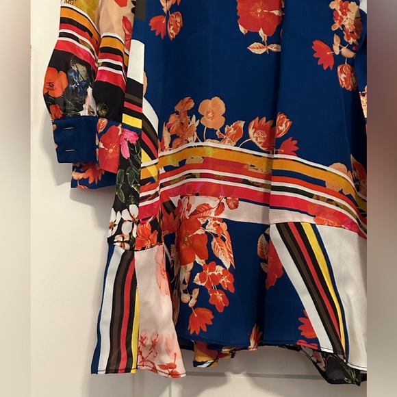 PARKERNY SCARF FLOWER LONG SLEEVE DRESS - Picture 7 of 7